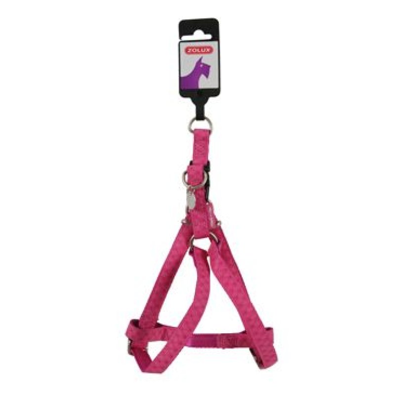 Postroj pes MAC LEATHER růžová 25 mm Zolux