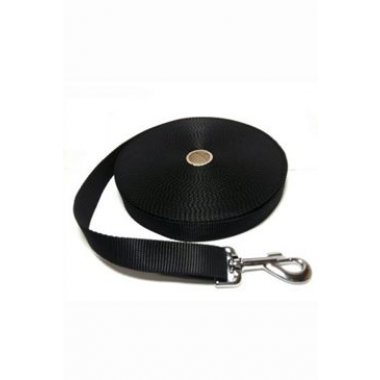 Vodítko DINOFASHION stopovací popruh černé 20m/2,5cm