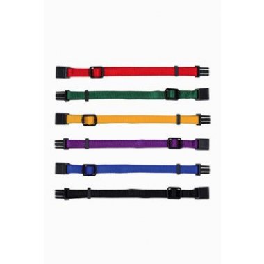 Trixie obojek nylon pro štěňata rozl. černá-orchid M-L 6 ks