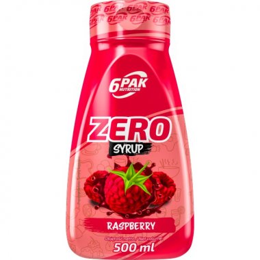 6Pak Nutrition Zero Syrup - 500 ml, malina