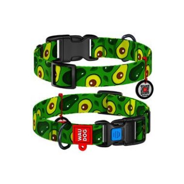 Obojek nylon Avokádo QR (24-40cm/2,0cm)