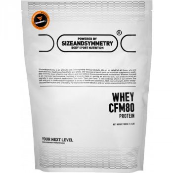 Sizeandsymmetry Whey CFM 80 Protein - 1000 g, čokoláda