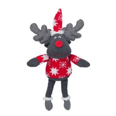 Trixie Vánoční Hračka pes Sob šedý, hnědý  42 cm