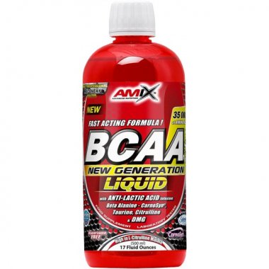Amix BCAA New Generation Liquid - 1000 ml, růžová limonáda