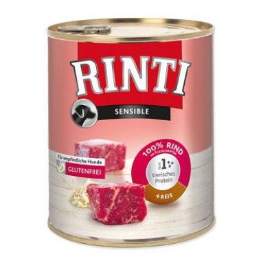 Rinti Dog Sensible hovězí+rýže 800 g