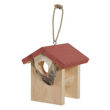 Zolux Budka krmítko HUT dřevěná L červená