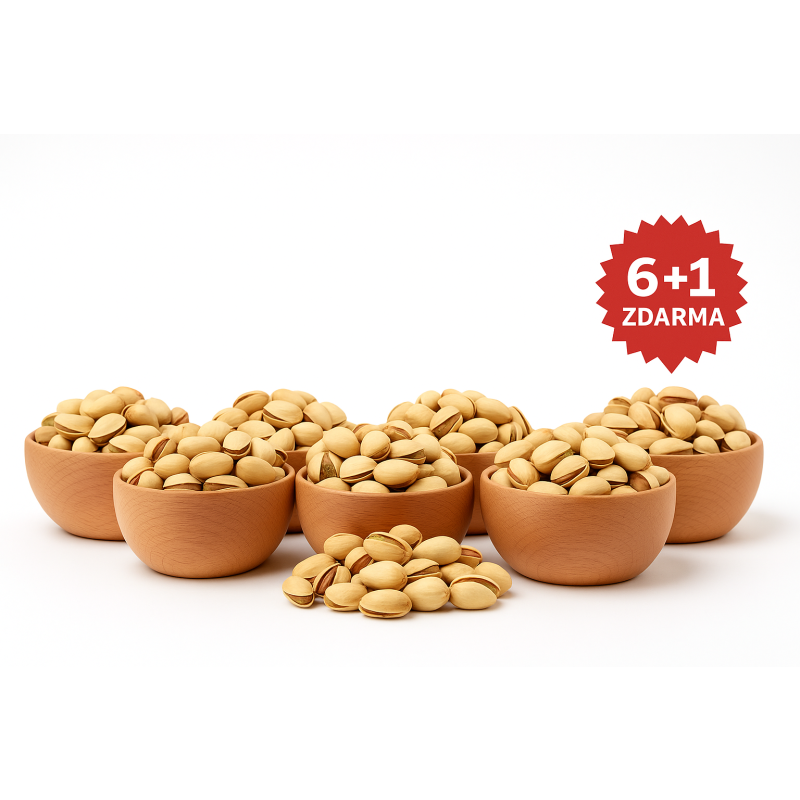FAKT DOBRÉ Pistácie JUMBO solené 200 g AKCE 6+1 ZDARMA