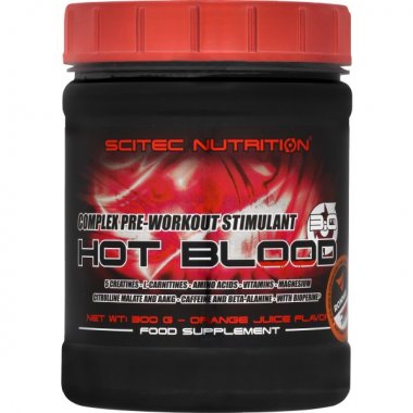 Scitec Nutrition Hot Blood 3.0 - 700 g, pomerančový džus