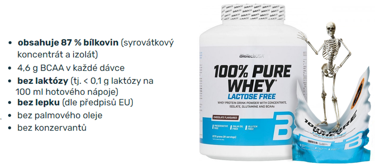 100 % Pure Whey Lactose Free